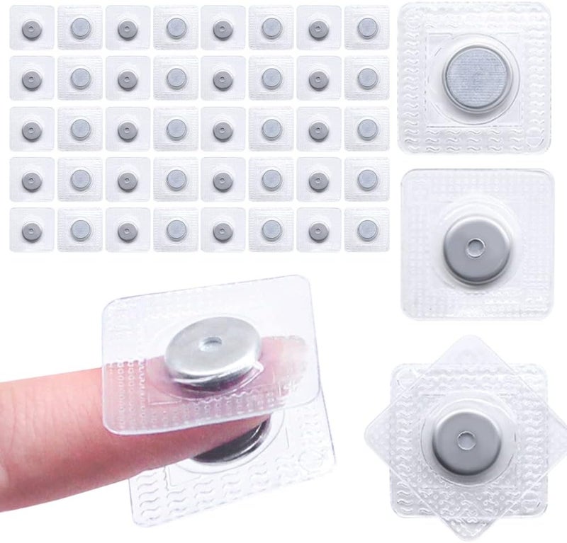 SEMINI Hidden Sew Magnetic Snap Invisible Hidden Sew in PVC Hidden Purse Closure for Fastener Handbag Cloth Clasp DIY Craft Sewing Tools - Image 1